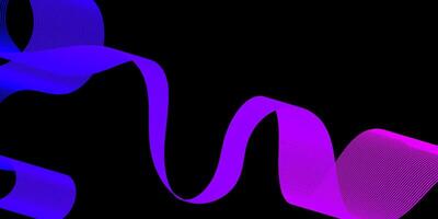 Ribbon Lines on Black Background vector