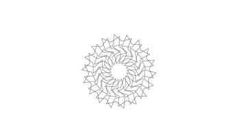 Stylized Geometric Spiral Mandala vector