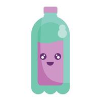 kawaii Soda bottle to share some laughs vector