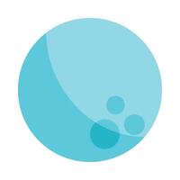 Moon icon Flat Ecological Design vector