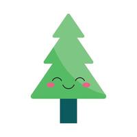 Pine Tree Illustration for Earth Day vector