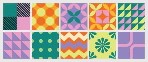 Abstract colorful funky pattern vector