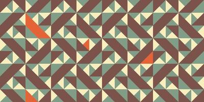 Truchet tile pattern with muted warm tones vector