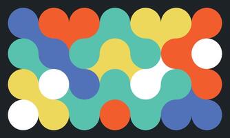 Artistic colorful composition with circles vector