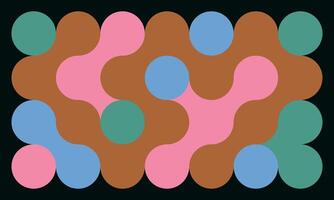 Colorful pattern with circles vector