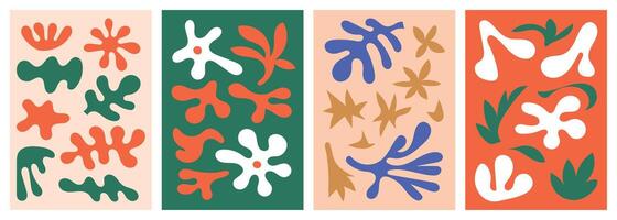 Contemporary artworks with creative elements for pattern vector