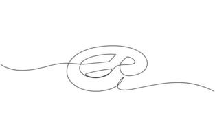 One line continuous pretzel bakery symbol concept. Silhouette bread salty German snack icon. Digital white single line sketch drawing pro illustration vector