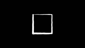 Hand Drawn Rectangle Frame Animation video