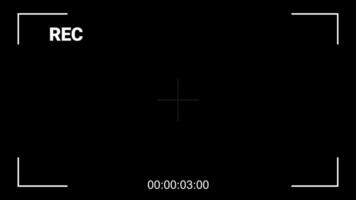 Camera Recording Viewfinder Overlay Loop video