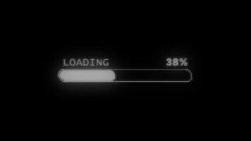 VHS Loading Bar Animation video