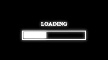 Loading Progress Glow Animation video