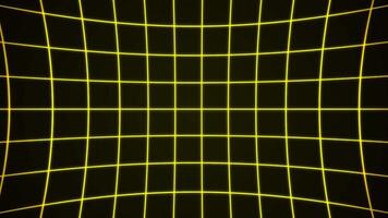 Yellow Grid Lines Distortion Animation Background Loop video