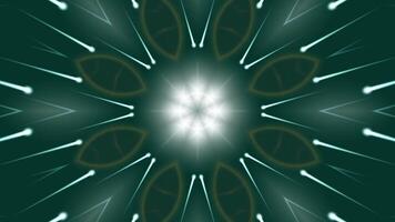 Psychedelic Kaleidoscope light loop motion. vibrant tunnel light. video