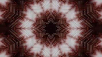 Abstract VJ glowing lights kaleidoscope motion dark background. shiny lights. video
