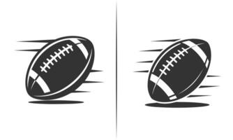 Illustration of Fast Moving Footballs with Motion Effect, Sports Icon Design vector