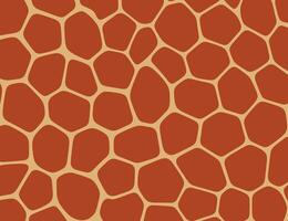 Abstract Giraffe Skin Pattern in Terracotta and Beige Tones vector
