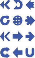 Arrow icons set vector