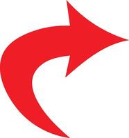 A red arrow pointing to the right vector