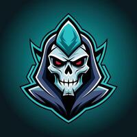 Skull Dunk Fiery Demon Basketball Emblem Design vector