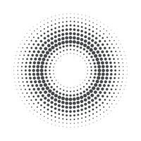 Abstract circular halftone pattern with gradient effect vector
