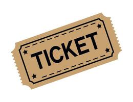 Vintage Style Ticket Illustration vector
