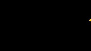 Abstract yellow fluid animation on dark screen background. Seamless hand drawn liquid transition animation. video