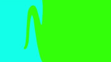 Abstract white blue fluid animation on green screen background. Seamless hand drawn liquid transition animation. video