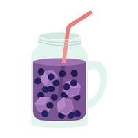 Colorful refreshing drinks with fruit and ice in different glasses. Summer cold drink. vector