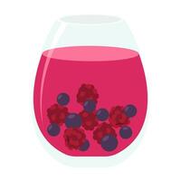 Various juice and bubble tea drinks in glass, bottle, can, and carton packaging. Summer cold drinks. vector