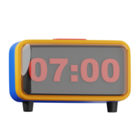 Digital clock 3d illustration. timer, countdown icon. png