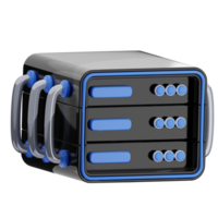 Database server 3d illustration icon. png