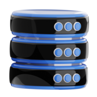 Database server 3d illustration icon technology. png