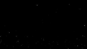 Spiral Rising Sparkling Particle Confetti on Black Background video