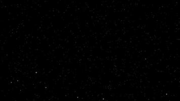 Cosmic Particle Space Animation with Floating Glowing Orbs on Black Background video