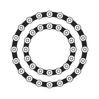 Concentric Circular Chain Illustration vector