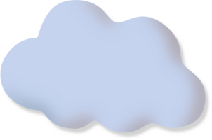 Round clouds have a natural concave part, but they are made to look soft and uncomplicated. png