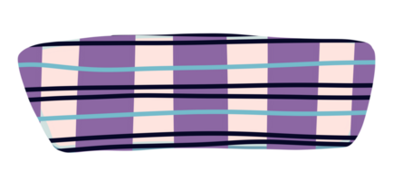 The design consists of alternating large purple and small pink squares, overlaid with horizontal black and blue thin stripes creating a checkered effect. png
