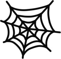 The spider web is depicted with thin, stark black lines forming a classic radial pattern with concentric rings. png