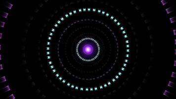 pulsing circular dot line lamp in a seamless loop video