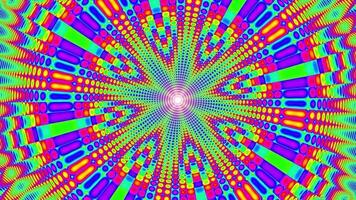 Pulsing Trippy Colorful Dotted Pattern Art for Sound Visualization video