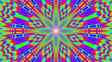 VJ Loop of Pulsing Colorful Dotted Art Background video