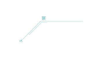 Animated element for infographics - slanted callout line video