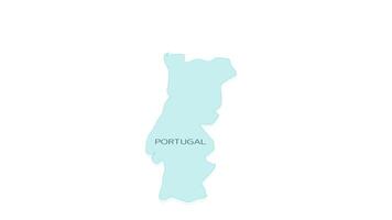 Animated element for geographic infographics - map of Portugal video