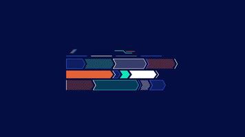Business infographic element - animated diagram with directional arrows video