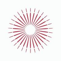 Simple Redburst Design for Graphic Use circular graphic with radiating red lines white background redburst sunburst radial graphic design illustration pattern background vector