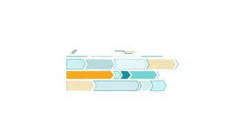 Animated element for business infographics - diagram with directional arrows video