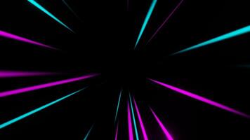 Pink and Cyan Neon Seamless Lines Movement Background VJ Loop in 4K video