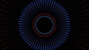 Red and Blue Flashing Neon Pulsation Background VJ Loop in 4K video