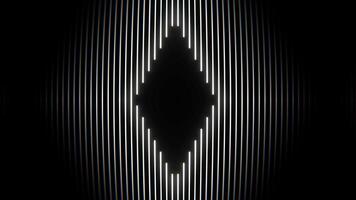 White Neon Lines Moving in Turn Background VJ Loop in 4K video