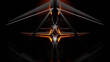 Orange and White Neon Shapes Area Background VJ Loop in 4K video